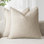 Paquet de 2, Housse de coussin en lin Soild