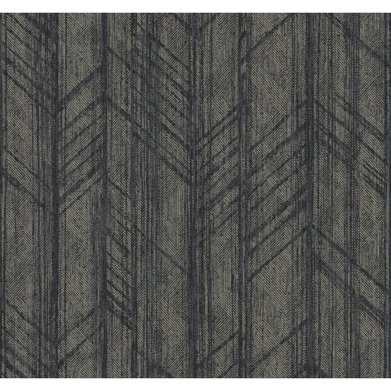 Papier peint géométrique Winthrop Slate, Ardoise