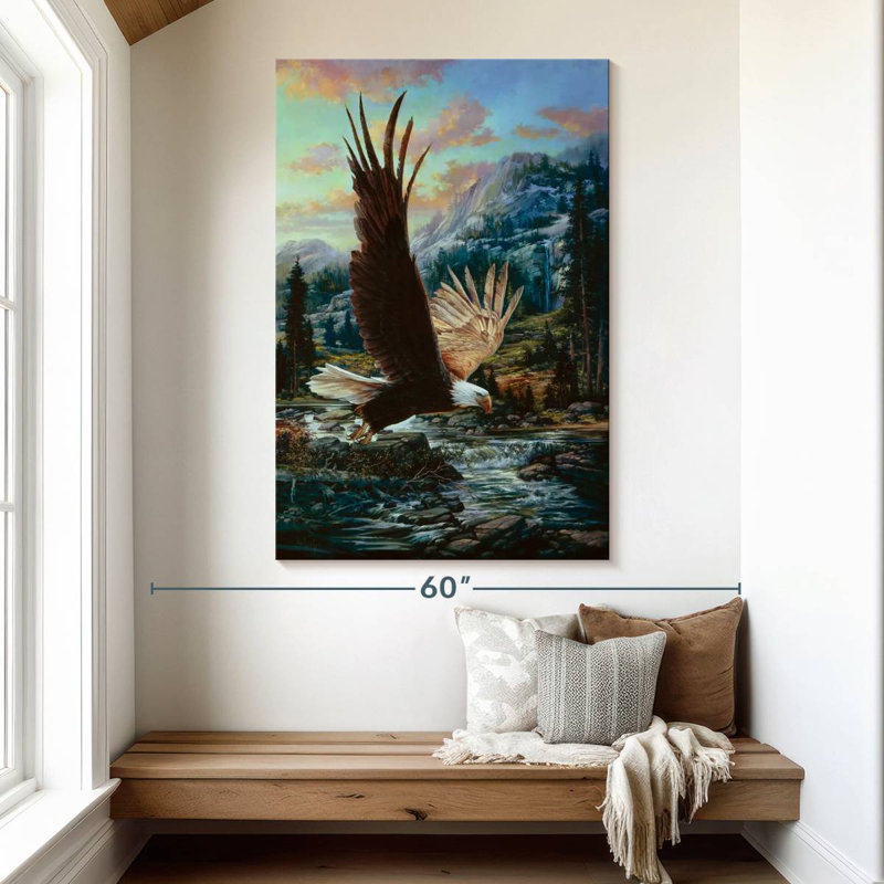Brampt In Flight, 51" H x 34" W