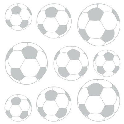 Adhésif décoratif ballons de soccer