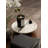 Round Marble Tray with Pedestal Design