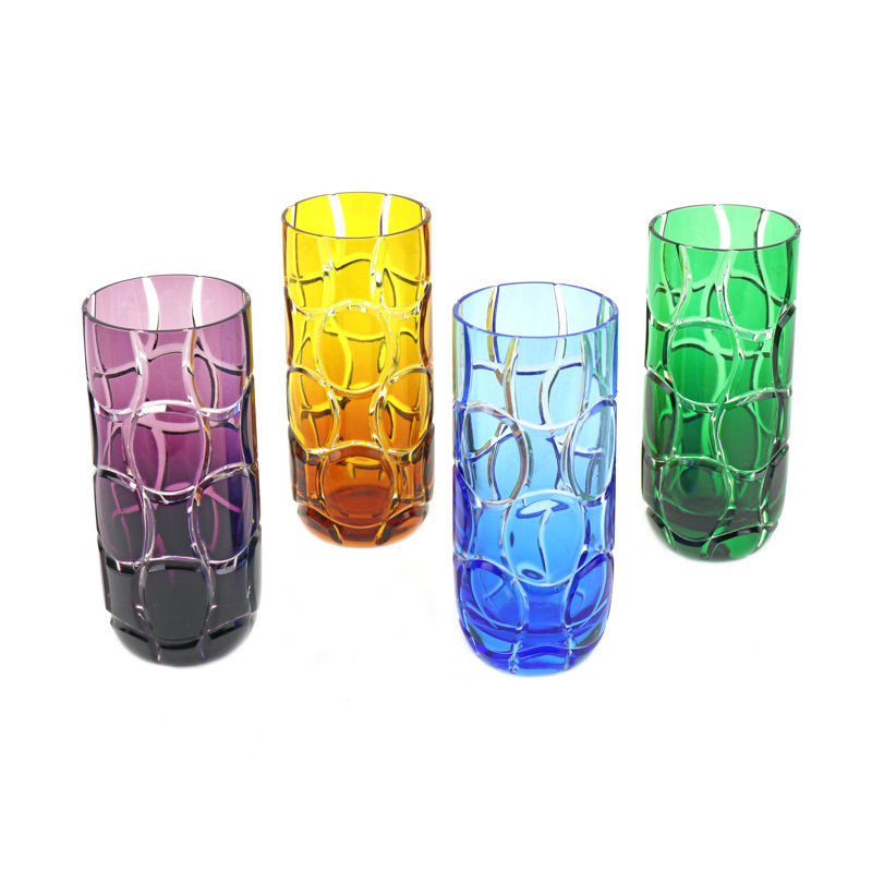 Anelli Cased Crystal High Ball Glasses