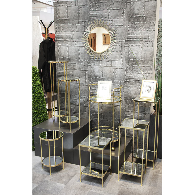 Zoticus Plant Stand, Brass -plated