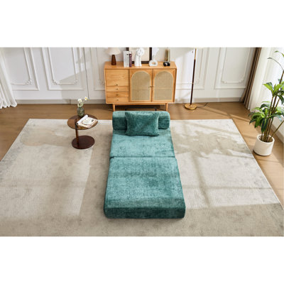 Lit convertible foncé à compression, canapé désossé à une place, tissu chenille pour une conversation en famille dans le salon, cadre de forme fixe, heure de télévision