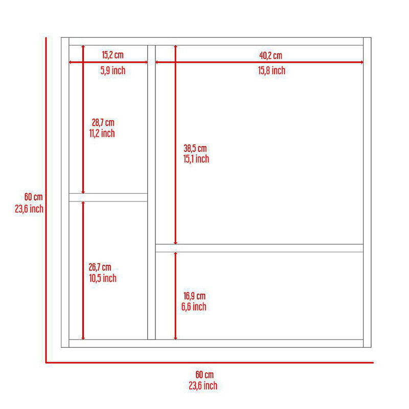 4-Shelf Bathroom Medicine Cabinet With Mirror, Black