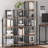 6-Tier Tall Bookshelf For Small Spaces, Narrow Stackable Bookcase With Adjustable Feet, Industrial Style Storage Shelf For Living Room, Office, Study, Entryway-45667434