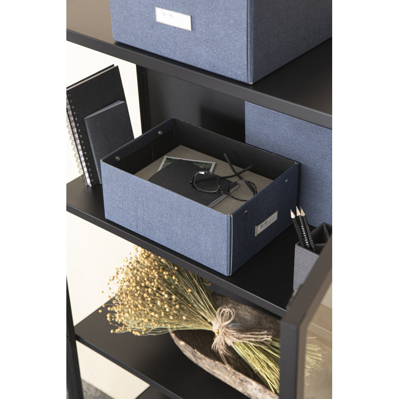 Boîte de rangement pliable Bigso Karin KD - Boîte de rangement pour photos, Bleu