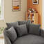56" W Oversized Slipcovered Cozy Upholstered Accent Barrel Chair-2120676712