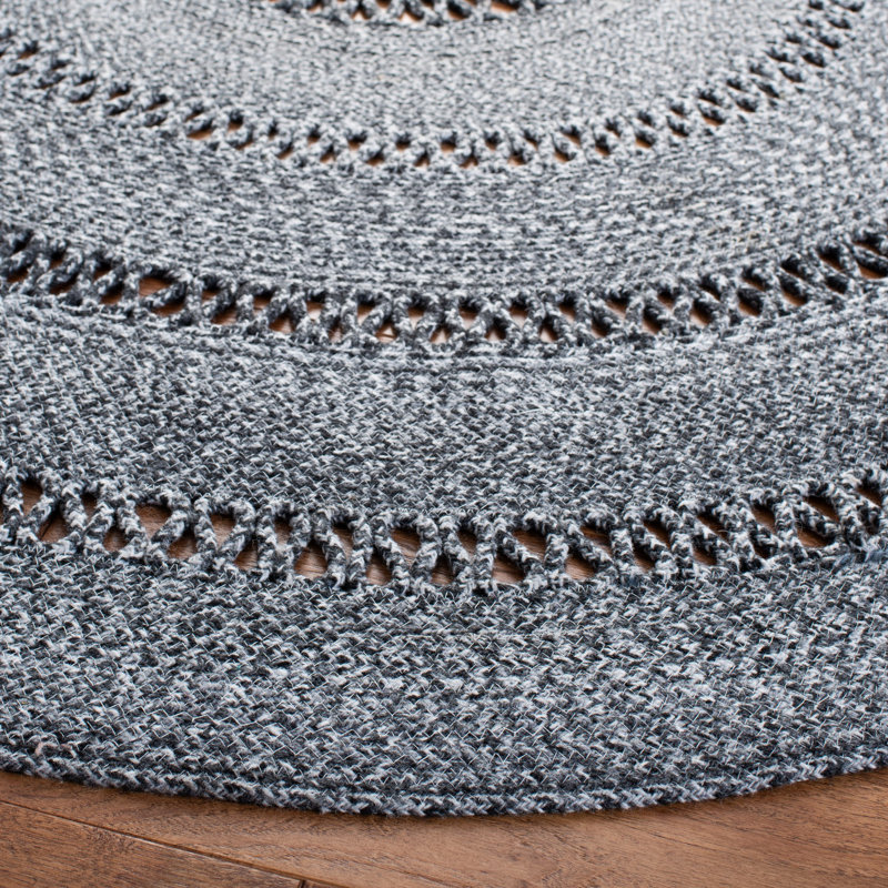 Cape Cod Hand Woven Performance Solid Color Rug, Round 5'
