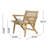 Brown Outdoor Chairs - & Long-Lasting Wood Of 2 Transitional   2  Stable