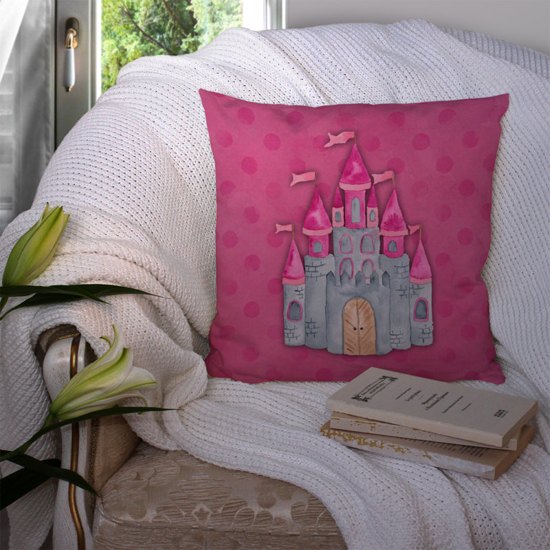 Polka Dots Outdoor Throw Pillow, 14" x 14"