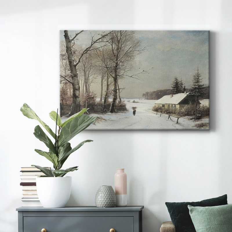 Paysage rétro - CCLxxviii, H 33 po x l 49 po x P 1,5 po, Toile tendue