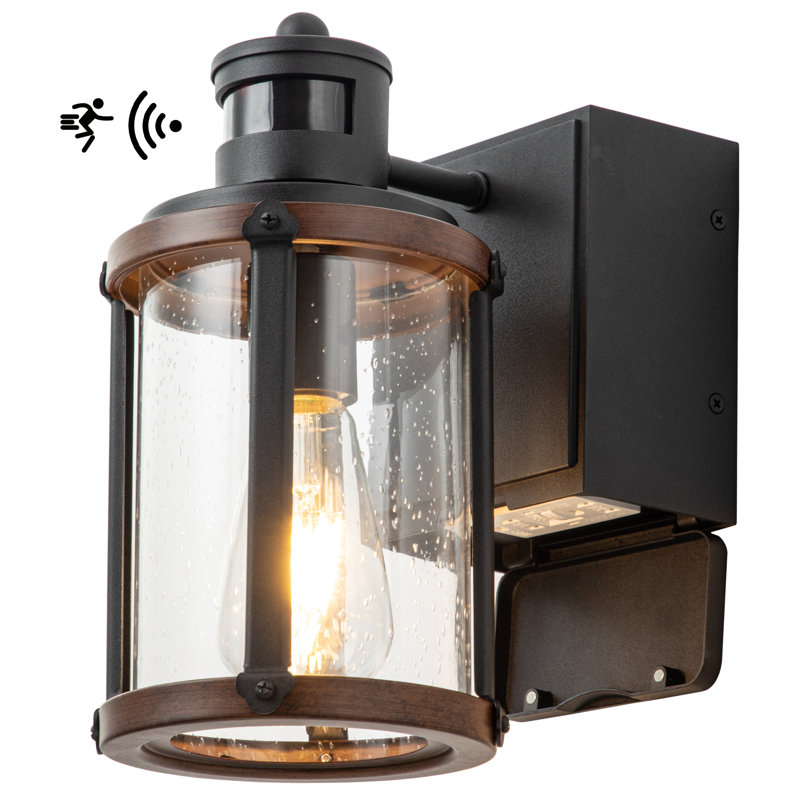 Lanterne murale noire 11,5 "H