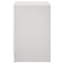 Table de chevet blanche glamour avec rangement pour bijoux caché