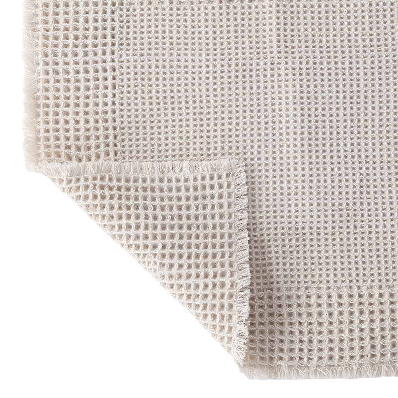Tapis bleu marine antidérapant Sorbet, Crème, L 20 po x L 30 po