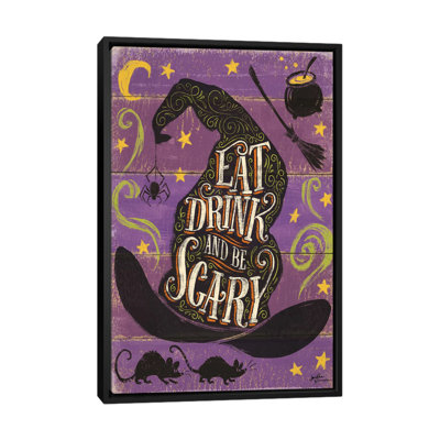 « fright night ii », art textuel sur toile tendue