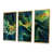 Toile avec cadre flottant or