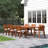 Anautica 8 - Person Wood Patio Dining Set with Rectangular Table , Cushions Included