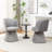 Dantzler Velvet Swivel Upholstered Dining Chair-1727595458
