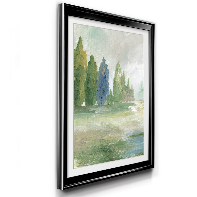 Joyau de la vallée I - reproduction d'art sur papier encadré, Noir, H 22,5 po x l 30,5 po x P 1,5 po