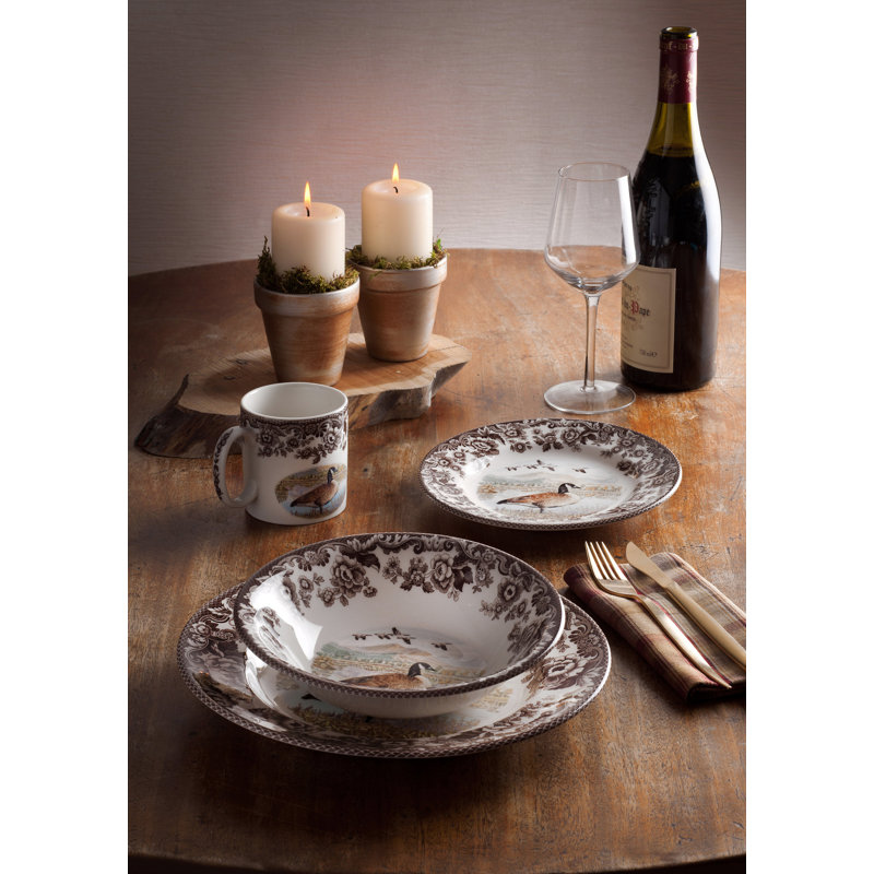 Spode Woodland Dinner Plate 10.5" Can Goose