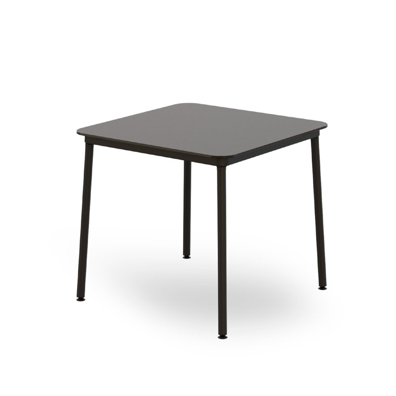 Hub Square Dining Table, Black, 29.53"H x 31.5"L x 31.5"W
