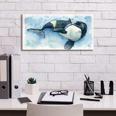 "Epic Graffiti" Laundromat Orca "par Anika Goodhue, art mural sur toile