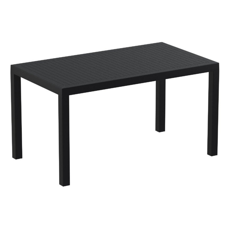 Outdoor Dining Table , in. W 31.5'' in. D, Black, 55 Inch