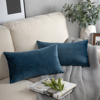 Coussins décoratifs en velours, coussin décoratif uni