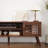 53" Mid Century Modern Tv Stand For 50/55/60 Inch Tv, Tv Media Console With Slatted Doors For Tvs Up To 60", Entertainment Center With Storage For Living Room, Bedroom, Walnut-936024254-933950973