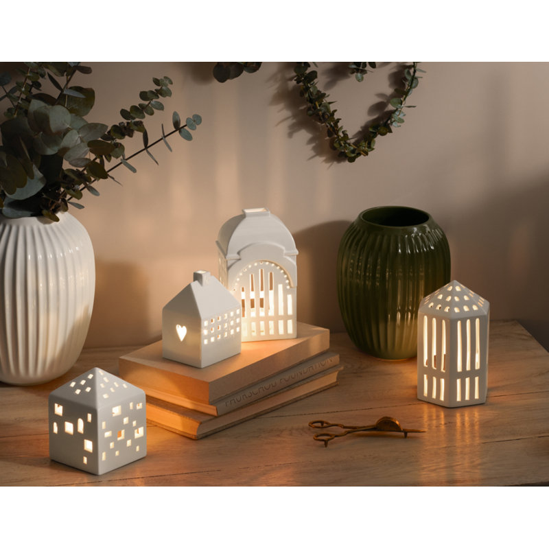 Hammershøi Stoneware Table Vase, 8.3" H x 6.7" W x 6.7" D
