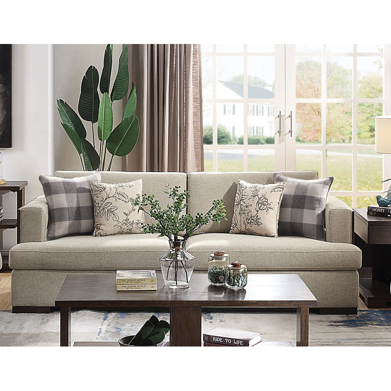 Ethredge 92'' Faux Leather Sofa