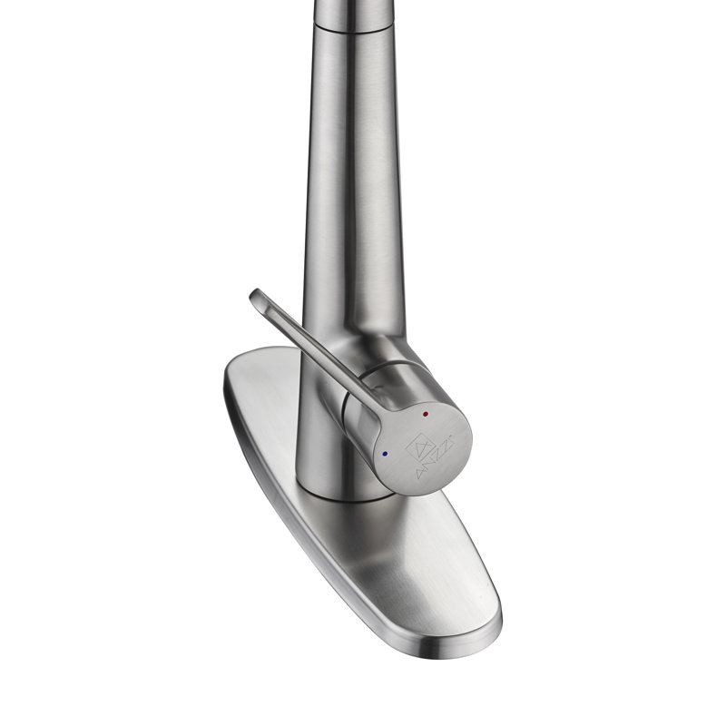 ANZZI Apollo Series Pull Down Kitchen Faucet, Brushed Nickel