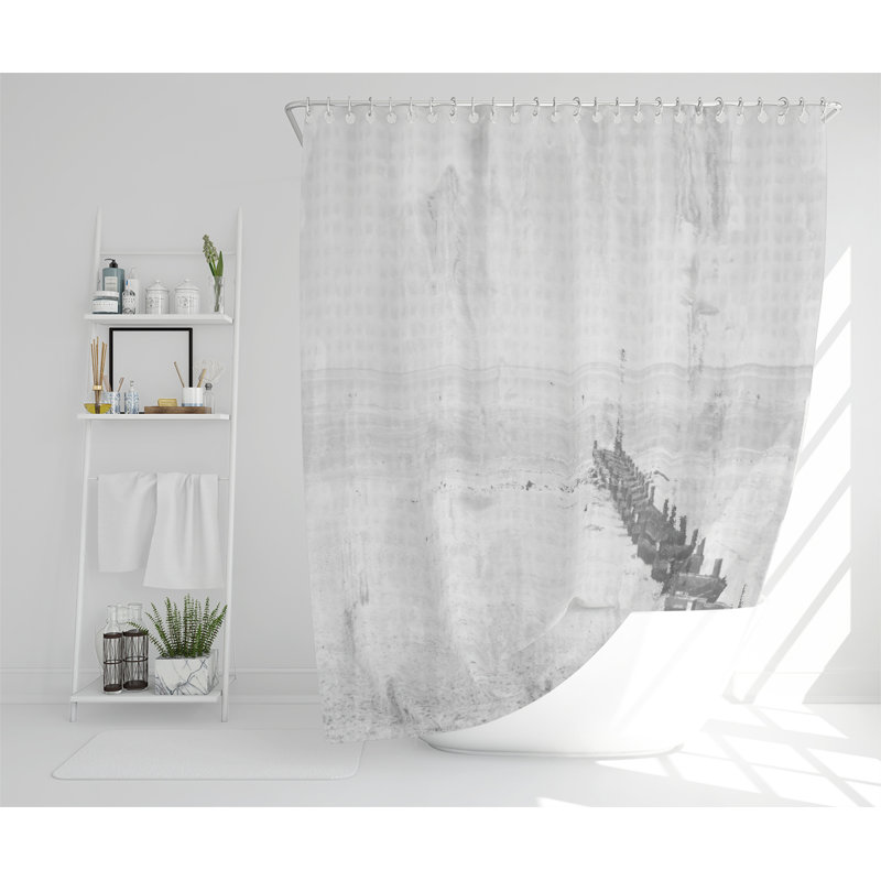 Beach Front Designer Shower Curtain