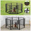 Parc pour chien avec 8 panneaux et enclos pour chiots pour chien-100817313