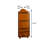 52.36"Amber-colored corner storage triangular shelf
