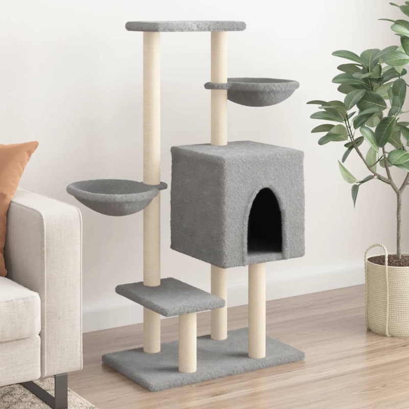 117cm H Cat Tree, Light Grey