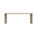 Vintage Waterfall Console Table Weathered Natural Approx.9-9.5ft Long