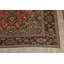 Tapis décoratif en laine de conception unique noué à la main avant 1900 12 pi 4 po x 19 pi 1 po en rouge/noir