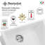 23.63'' L Single Basin Kitchen Sink-424522089