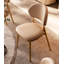 Chaise moderne et simple à dossier rembourré