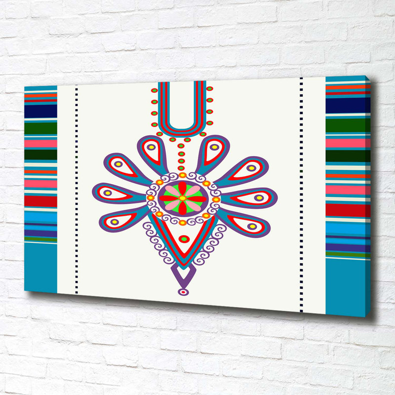 Polish Folk Pattern - No Frame Print on Canvas