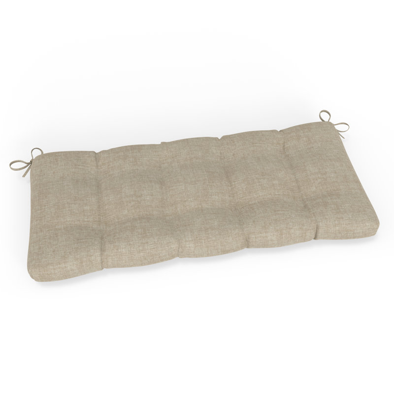 Coussin de balançoire en banc avec attaches Red Barrel Studio®, Bleu / bleu / bleu, L 44 po x P 18 po
