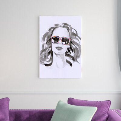 " Watercolor Sunglasses 2 " Painting Print
