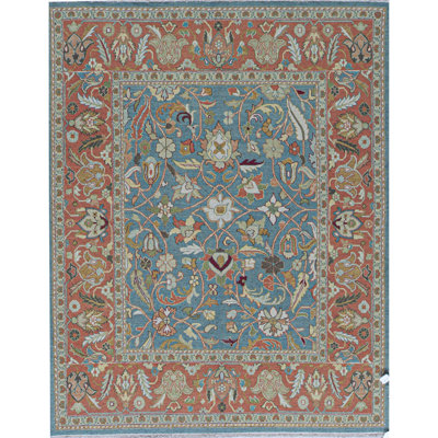 Tapis rouille de haute qualité noué à la main de haute qualité