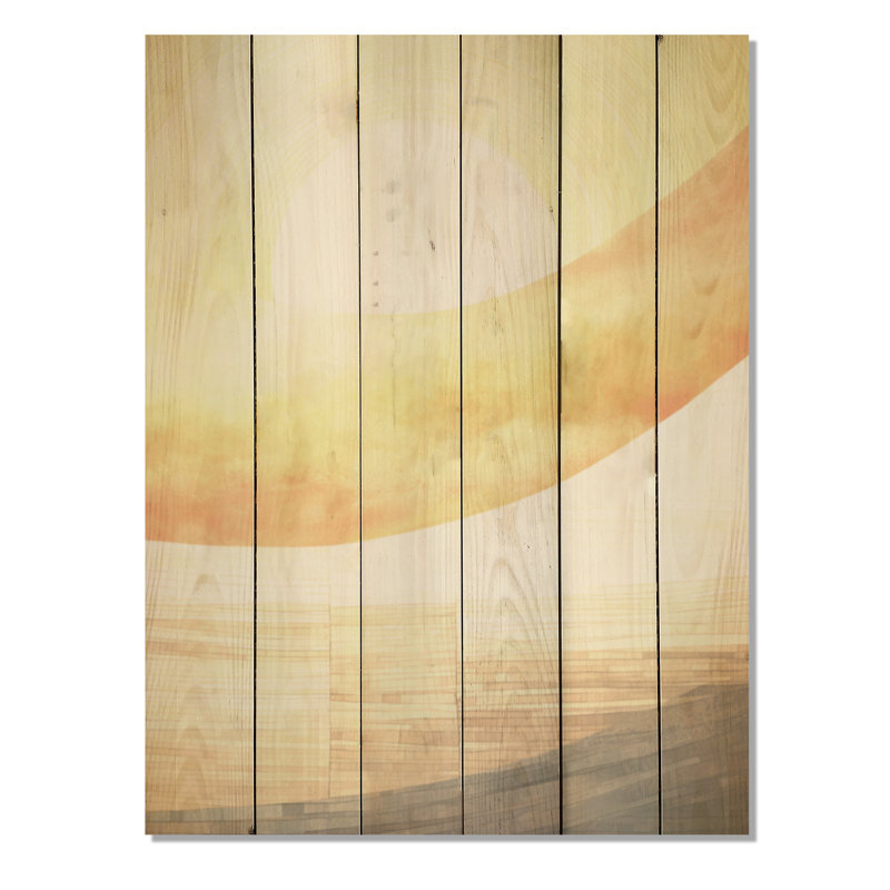 Art géométrique sur bois de pin naturel, H 20 po x l 10 po
