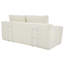 Canapé-causeuse avec mousse à mémoire de forme et structure en acier - sans assemblage, conception convertible 2-en-1, tissu en velours côtelé - canapé compact pour les petits espaces, les appartements, le bureau à domicile et la chambre à coucher (beige)-2144843725