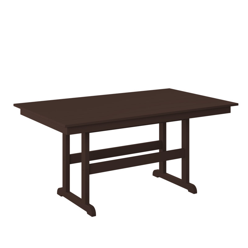  Table 38 po x 64 po à hauteur de comptoir blanche, Blanc, H 36 po x l 64 po x P 38 po, Blanc