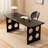 Black Rectangular Solid Wood Desks-108352955