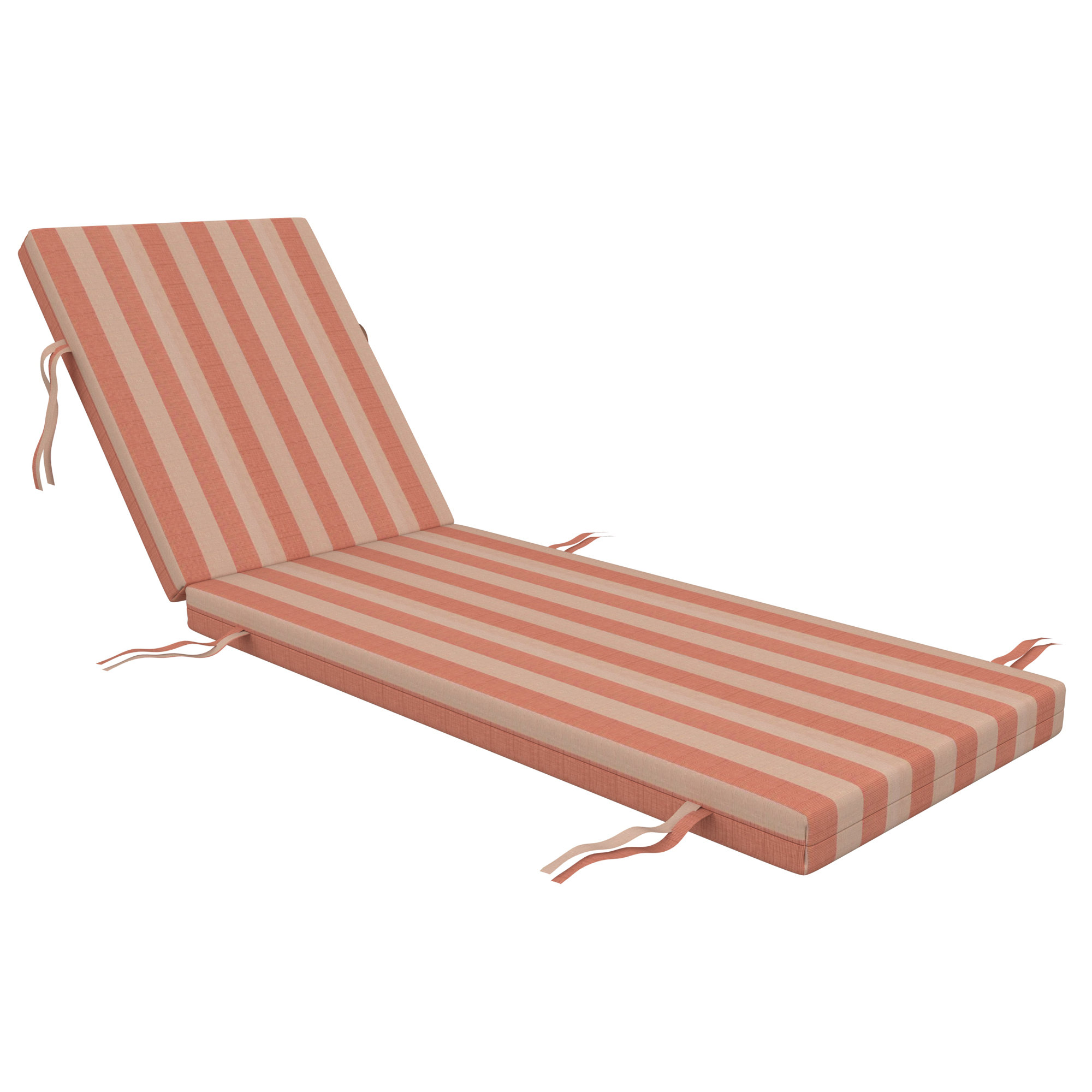 Lani Sunbrella Outdoor Chaise Lounge Cushion, Expressive Blush, 22.5" W x 47" D